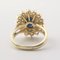 14 Karat Gelbgold Ring mit Saphiren und Diamanten 8