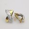 18K Yellow Gold Earrings with Diamonds, Set of 2 3