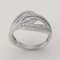 18K White Gold Ring with Diamonds, Image 1