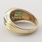 18K Yellow Gold Ring with Emeralds and Diamonds 8