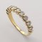 18K Yellow Gold Wedding Band with Diamonds, Image 3