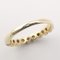 18K Yellow Gold Wedding Band with Diamonds 8