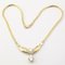 18K Yellow Gold Necklace with Zirconium and Diamonds 1