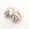 Earrings in 18K Rose Gold and Platinum with Diamonds, Set of 2 2