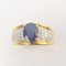 18 Carat Yellow Gold Ring with Sapphire and Diamonds 4