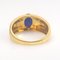 18 Carat Yellow Gold Ring with Sapphire and Diamonds, Image 11