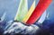 Dany Soyer, Large Sails, 2022, Acrylic on Canvas 1