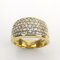 18 Carat Yellow Gold Ring with Diamonds, Image 1