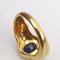 18 Carat Yellow Gold Ring with Sapphire and Diamonds 7