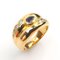 Ring aus 18 Karat Gelbgold mit Saphir und Diamanten 3