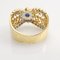 18K Yellow Gold Ring with Sapphire and Diamonds 9