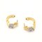 Earrings in 18 Carat Yellow Gold and Diamonds, Set of 2 4