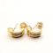 Earrings in 18 Carat Yellow Gold and 0.32 Diamonds, Set of 2, Image 4