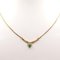 18K Yellow Gold Necklace with Emeralds and Diamonds 2