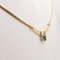 18K Yellow Gold Necklace with Emeralds and Diamonds, Image 3