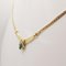 18K Yellow Gold Necklace with Emeralds and Diamonds 4