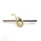 Antique Two-Tone 18K Gold Brooch with an Emerald and Diamonds, Image 1