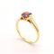 18 Carat Yellow Gold Ring with a Garnet 7