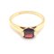 18 Carat Yellow Gold Ring with a Garnet, Image 2