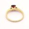 18 Carat Yellow Gold Ring with a Garnet 3