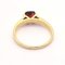 18 Karat Gelbgold Ring mit Granat 3