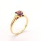 18 Karat Gelbgold Ring mit Granat 5