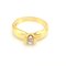 Solitaire Ring in 18K Yellow Gold with a Natural Diamond 5