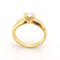 Solitaire Ring in 18K Yellow Gold with a Natural Diamond 4
