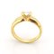 Solitaire Ring in 18K Yellow Gold with a Natural Diamond, Image 4