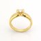 Solitaire Ring in 18K Yellow Gold with a Natural Diamond 1