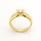 Solitaire Ring in 18K Yellow Gold with a Natural Diamond, Image 1