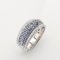18 Carat White Gold Ring with Sapphires and Diamonds, Image 6