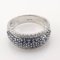 18 Carat White Gold Ring with Sapphires and Diamonds, Image 2