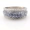 18 Carat White Gold Ring with Sapphires and Diamonds, Image 1