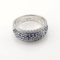 18 Carat White Gold Ring with Sapphires and Diamonds 3