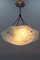 French Art Deco White Glass Pendant Light by Loys Lucha, 1930s 3