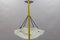 French Art Deco White Glass Pendant Light by Loys Lucha, 1930s 19