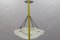 French Art Deco White Glass Pendant Light by Loys Lucha, 1930s, Image 19