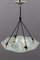 French Art Deco White Glass Pendant Light by Loys Lucha, 1930s 10