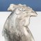 Italian Modern Rooster Statue in Grey Ceramic and Wood, 1980s 7