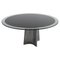Round Pedestal Table in Steel and Glass by Luigi Saccardo for Maison Jansen, 1970s 1