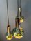 Vintage Space Age Green Cascade Pendant Lamp, Image 4