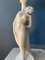 Vintage Art Deco Porcelain Female Figure Table Lamp with Glass Shade 8