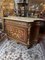 Antique French Marble Top and Inlay Buffet Sideboard 1