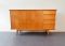 Vintage Eichenholz Sideboard mit 4 Schubladen 1