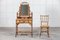19th Century English Tiger Bamboo Dressing Table & Matching Chair, Set of 2 2