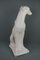 English Sitting Dog in Painted Plaster 5