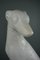 English Sitting Dog in Painted Plaster 11