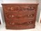 Large Antique Flamed Mahogany Chest of Drawers, Image 4