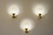 Vintage Art Deco Style Wall Lights, 1960s, Set of 3 2